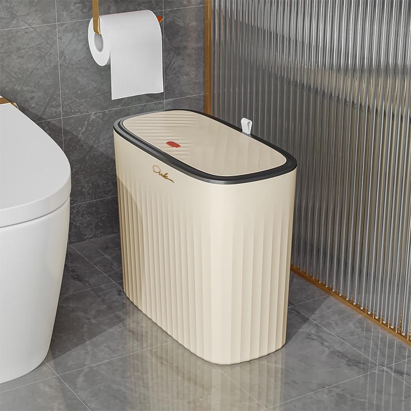 Push-Top Large Capacity Trash Can for Bathroom, Kitchen, or Living Room