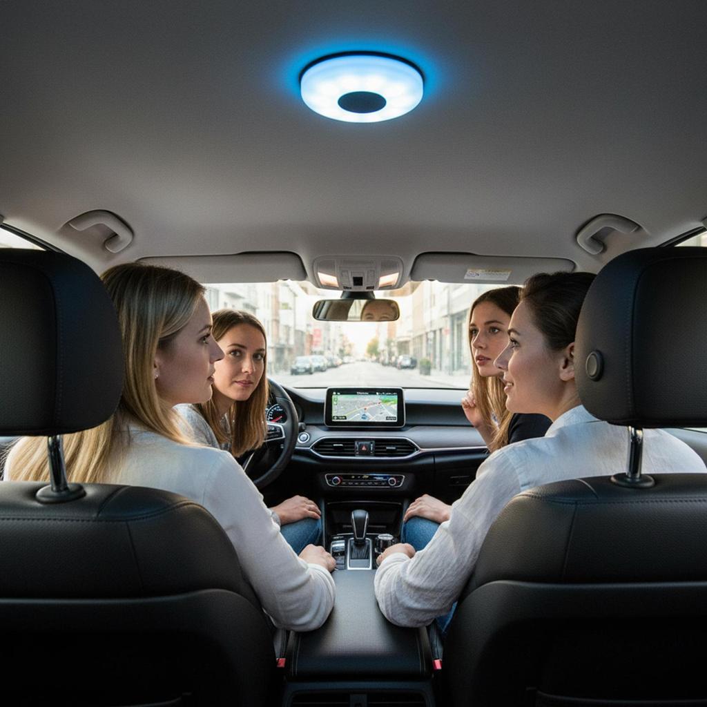 Car Lights Interior USB Rechargeable Magnetic Lamp Car Dome Light For Atmosphere Reading Road Trip Vehicle RV Truck SUV