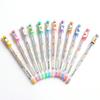 12Pcs/set Scented Glitter Colors Gel Pens Highlighter for School Office Adult Coloring Book Journals Drawing Art Markers Charming