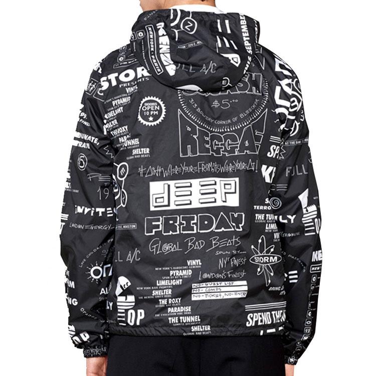 Kenzo Jackets Men's Black Hooded Moderate Instructor F755BL1511NG-99