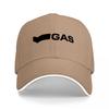 GAS Logo Schwarze Baseballkappe Klassischer Streetwear-Stil Verstellbare Passform Unisex-Design Modischer Urbaner Look für den Alltag