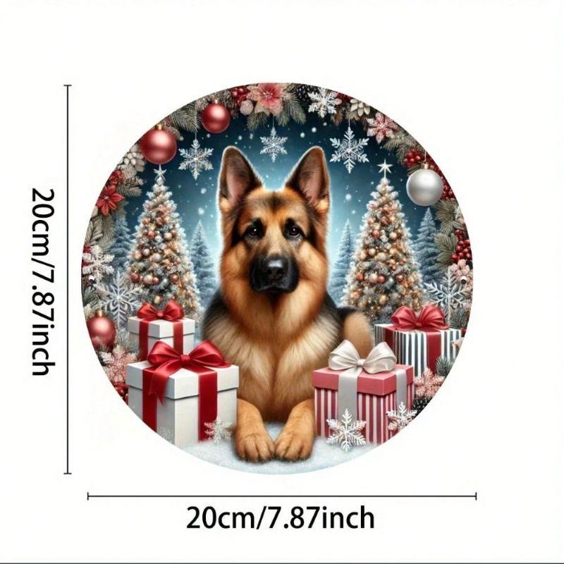 Metal Tin Sign Floral Pattern Wall Art Home Decor 20x20cm
