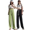 Women's High-Waist Ice Silk Wide-Leg Casual Pants