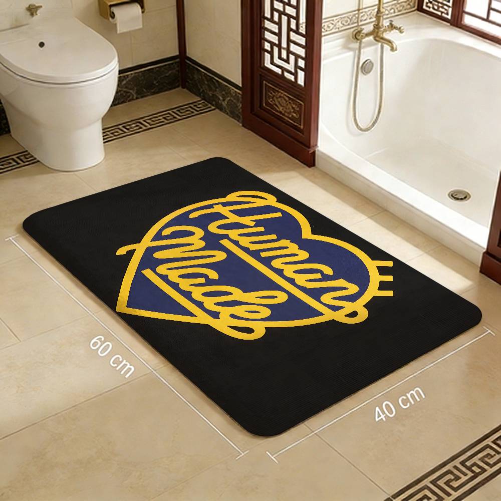Luxury Brand NIGO H-HUMAN M-MADE Door Mat Nordic Style Bedroom Living Room Doormat Home Balcony Anti-Slip Alfombra