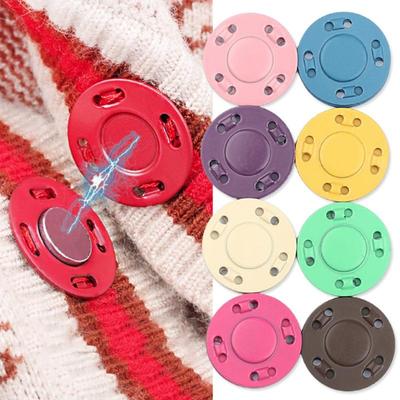 Handmade Metal Magnetic Buttons for DIY Clothing Decoration - Invisible Design, Easy To Use, Variety of Colors