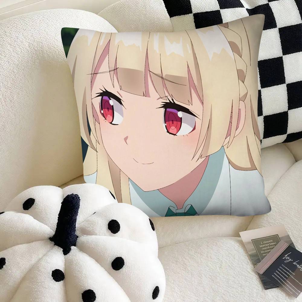 Anime Farming Life In Another World Pillow Case Fashion Square Pillowcase Bedroom Sofa Room Ins Decoration Leisure