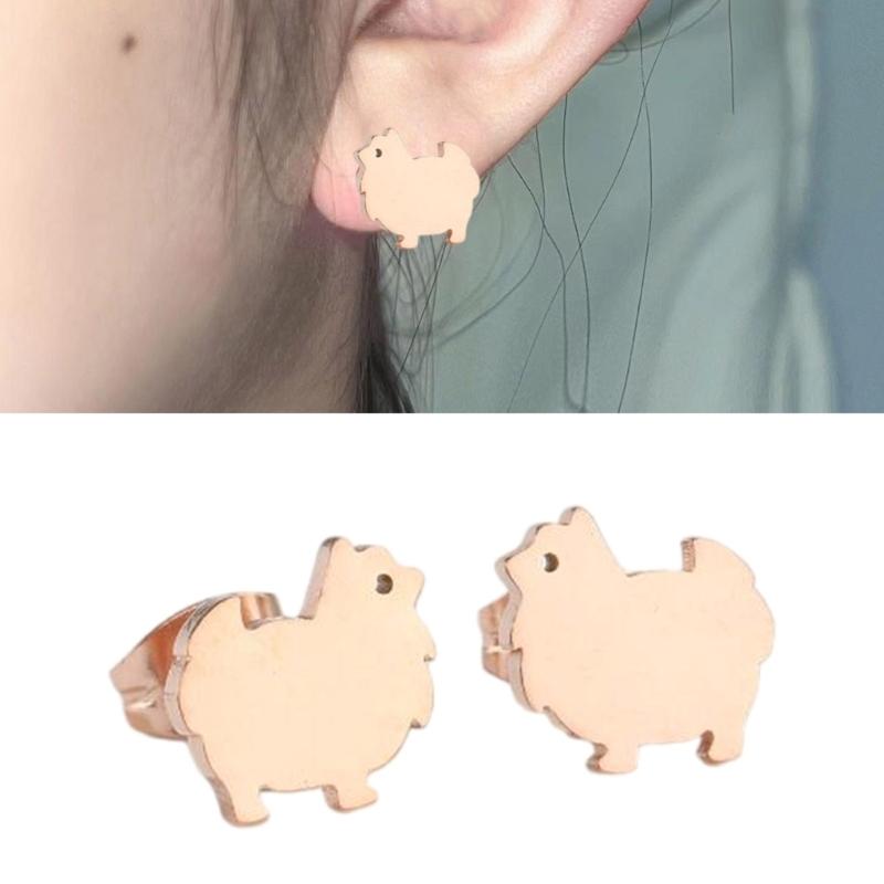 Korean Style Sheep Studs Earrings Animal Earwear Lightweight and Comfortable Ear Accessories for Fashion Enthusiasts