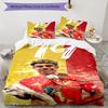 Lamine Yamal Soccer Star Number Bedding Set,Soft Bed Linen for Bedroom Home Decoration,Perfect Gift for Football Fans,Breathable Duvet Cover with Pill
