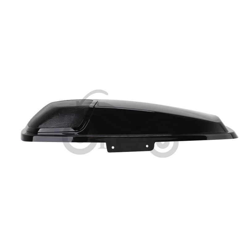 Harley Motorcycle Rear Side Box Horn with Speaker Cover (14-22) for Glide & Road King Models