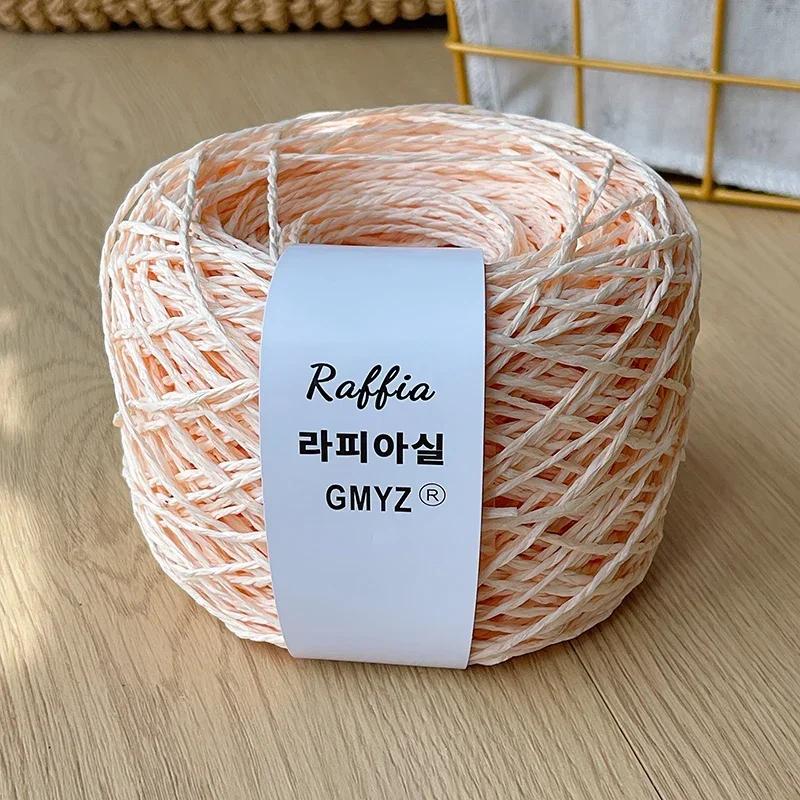 80g Farben Raffiagarn Flauschig Natur Doppelfädiges Raffiagarn Häkelhut Spezialgarn Sommerhut Gehäkeltes Häkelgarn Papyroidgarn