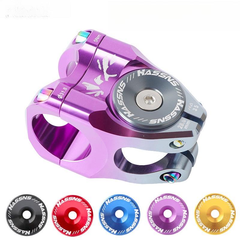 HASSNS Mtb Power Cap Stem Cap Bicycle Headset Top Cover For Mountain Road Bike Table Cover Aluminium Alloy Steering Series Top