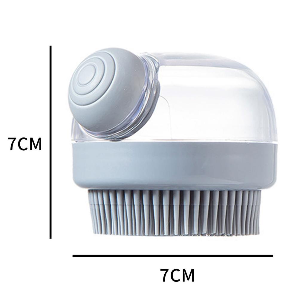 2-Pack Silicone Cleansing Brush with Built-in Dispenser - Multi-Use for Hair, Face, and Body Care Massage