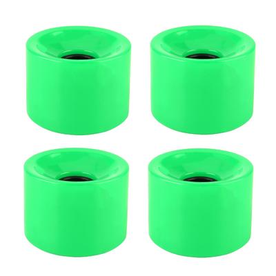 PUENTE 4'lü Set 70*51mm Üstün Kaliteli PU Kaykay Tekerlekleri Uzun Kaykay Tekerleği (Yeşil)