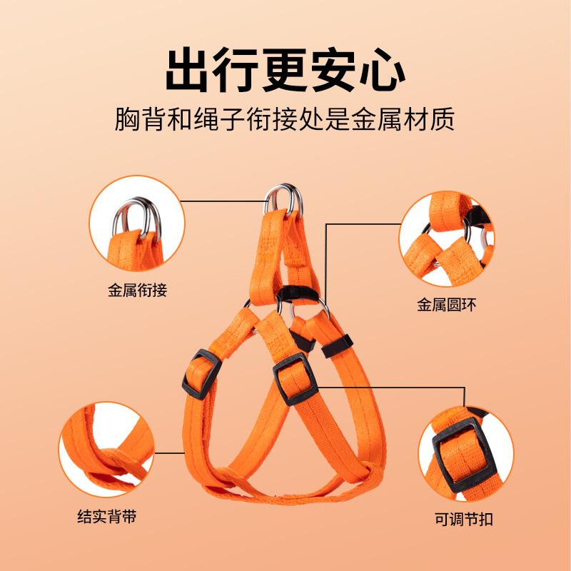 Single Carrier Dog Leash Tow Leash Comfortable Anti Strangulation Chest Carrier For Indoor Outdoor, Pet Travel Products