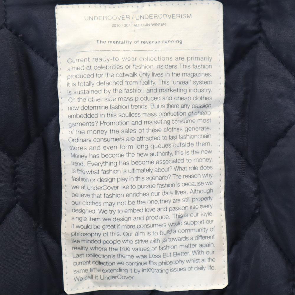 Undercover Płaszcz grochowy z mieszanki wełny Made in Japan 2 Granatowy Męski Używany