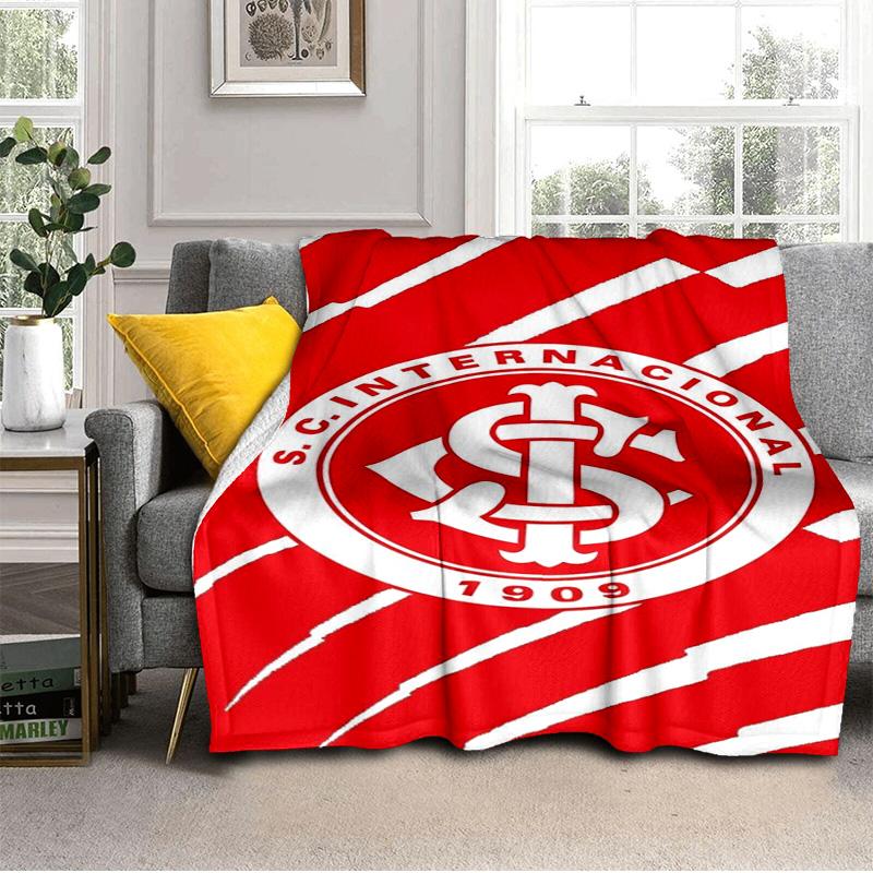 Inter Club Emblem Printed Throws Blanket Soft Flannel Blankets for Couch Bed Gifts for Men Women Picnic Blanket Christmas Gifts