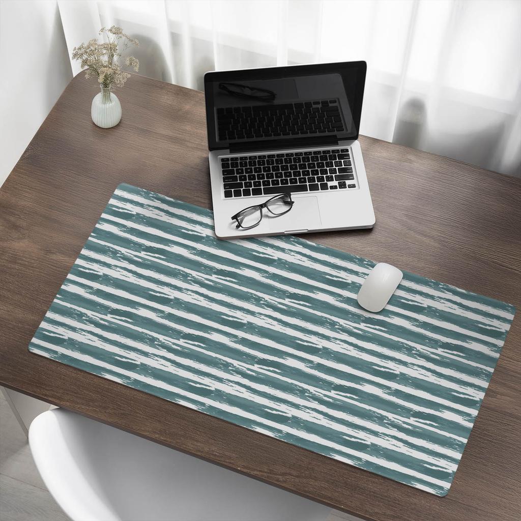 Desk Pad for Mouse, Keyboard and Laptop Brushed Stripes 100x50 cm