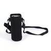 2000ML Water Bottle Cover Carryall Pouch w/Strap Neoprene Water Bottle Carrier Insulated Carryall Pouch Holder Shoulder Strap Black