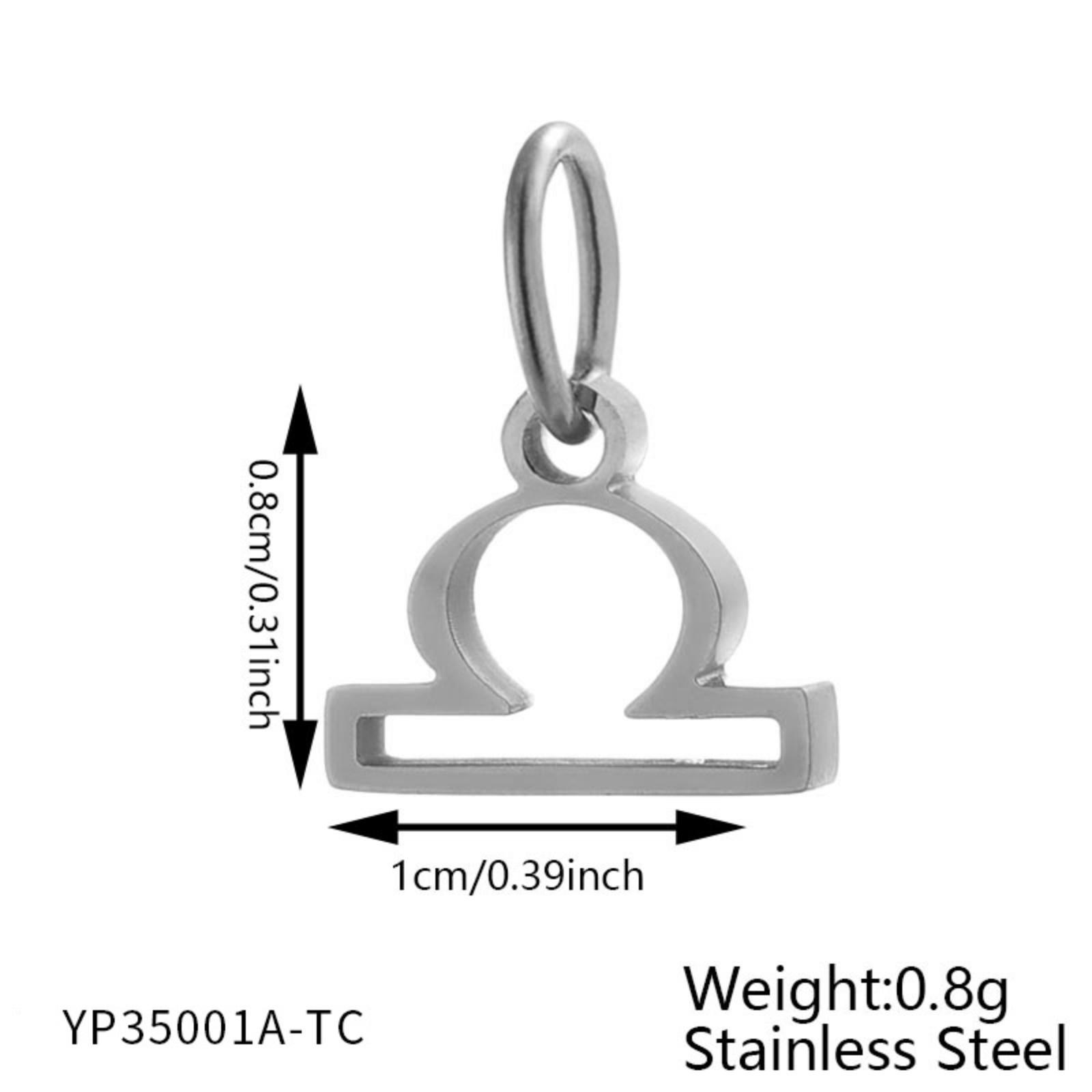 

Compact And Exquisite Sign Series Stainless Steel 1 Gold-Plated Necklace Components DIY Pendant Accessories One Size белый