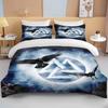 10 Sizes Cartoon Viking Bedding Set Anime Characters Duvet Cover Set 3D Quilt Bed Set Queen King Size Kids Boys Home Textile