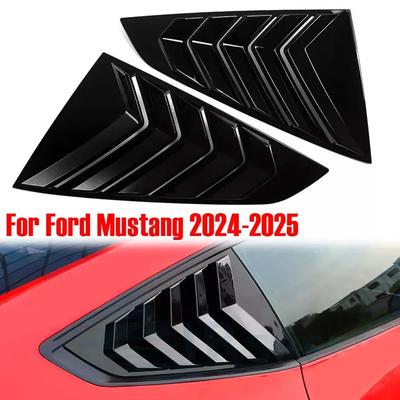 Pro Ford Mustang 2024 2025 ABS Plastový Kryt Bočního Větracího Otvoru Zadního Okénka s Lamelou Boční Větrací Lišta Lepicí Příslušenství pro Auto