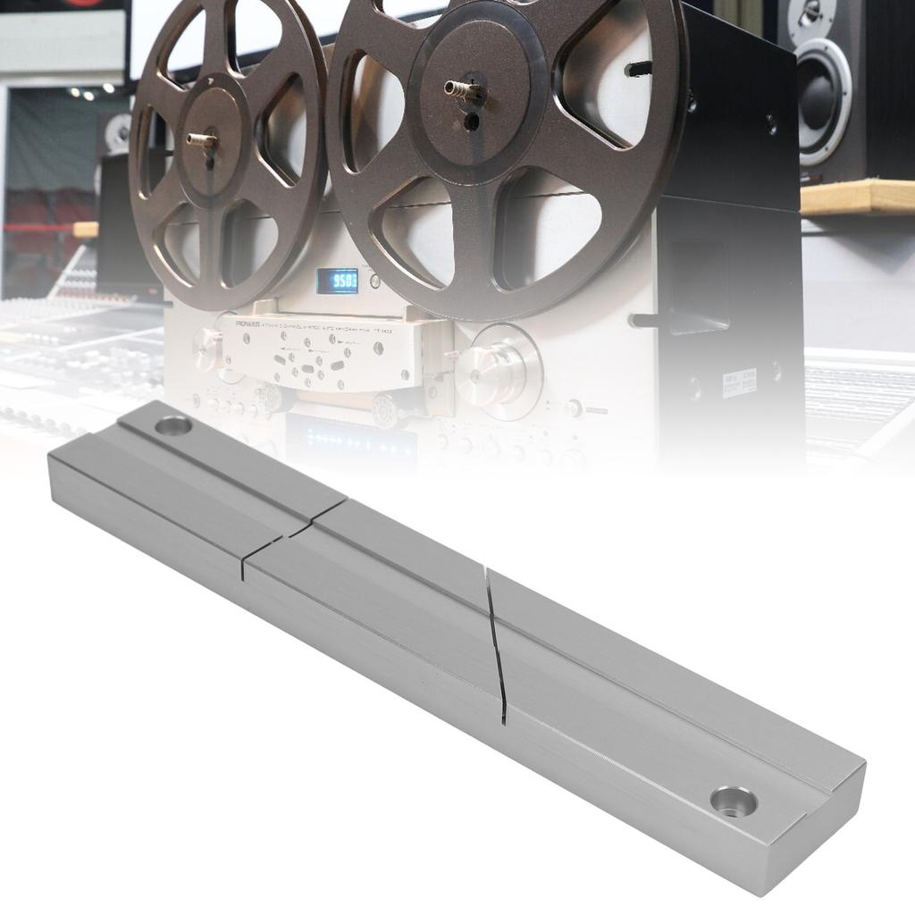 1/4 10 Inch Tape Splicing Set Professional Tape Splicing Block with Leader Tape for Revoxsonido Open