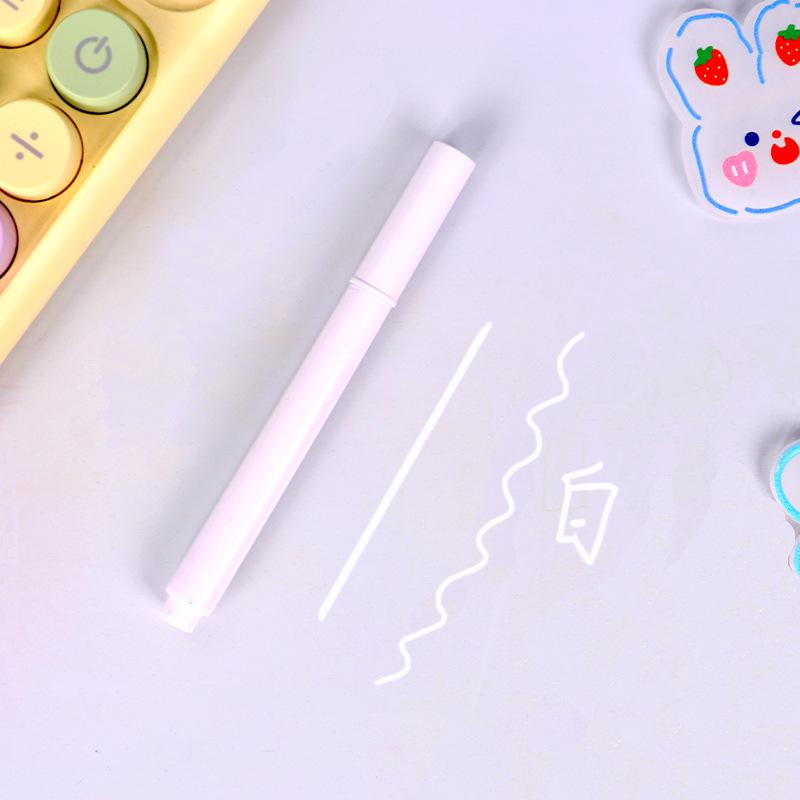 Dingdong Wasserlösliche Abwischbare Flüssigkreide-Stifte - 12 Fluoreszierende Farben für Tafeln