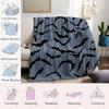 Halloween Bats Flannel Blanket Warm Soft Halloween Christmas Couch Warm Cozy Decorative Decor Gift for All Season