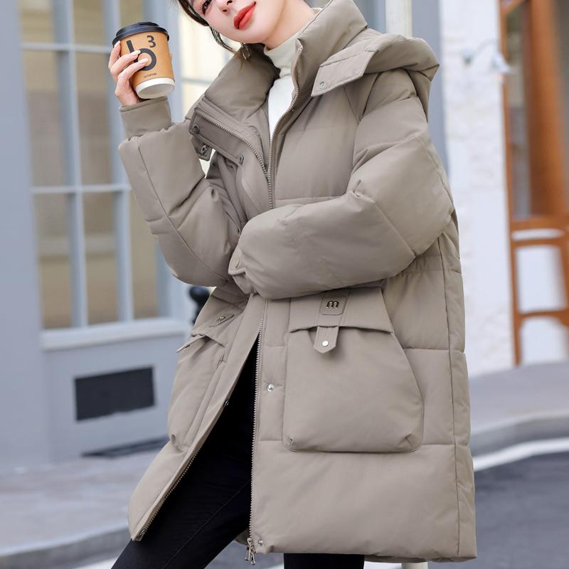 Fashion Winter Coat Female Long Parkas Hooded Loose Thick Warm Women's Jackets