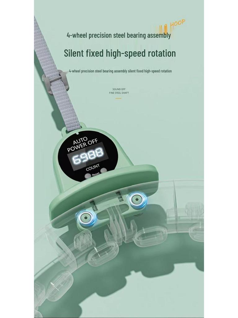 Inteligentne liczenie Hula Hoop: Damski Cichy, Odpinany, Nieopadający Design do Redukcji Tkanki Tłuszczowej na Brzuchu