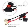 Charger Cable for Motorcycle Battery Terminal To SAE Quick Extension Cord Cable Connector for Battery Charger/Maintainer
