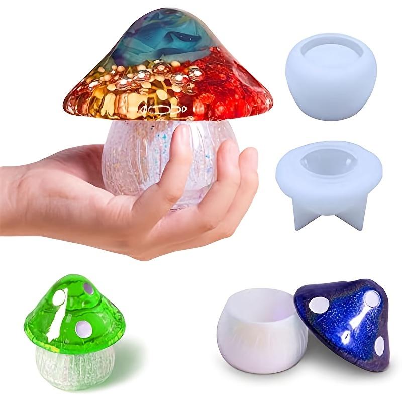 

Mushroom Jar Silicone Resin Molds for Jewelry Holder Storage Container Organizer , Candle Holder Epoxy Mold , DIY Molds for Jewe