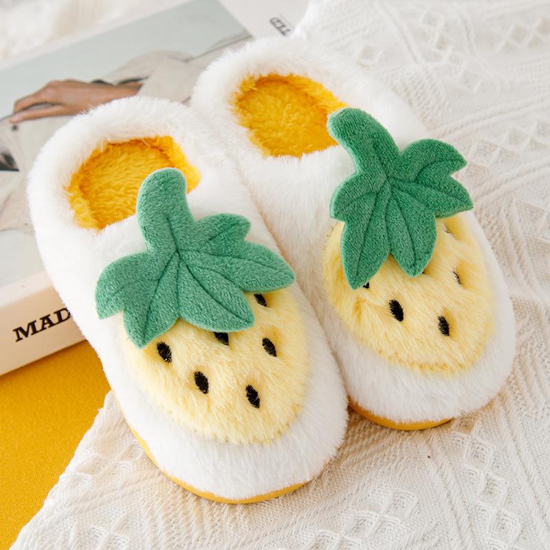 Kids Autumn Winter Indoor Non-slip Warm Cotton Slippers