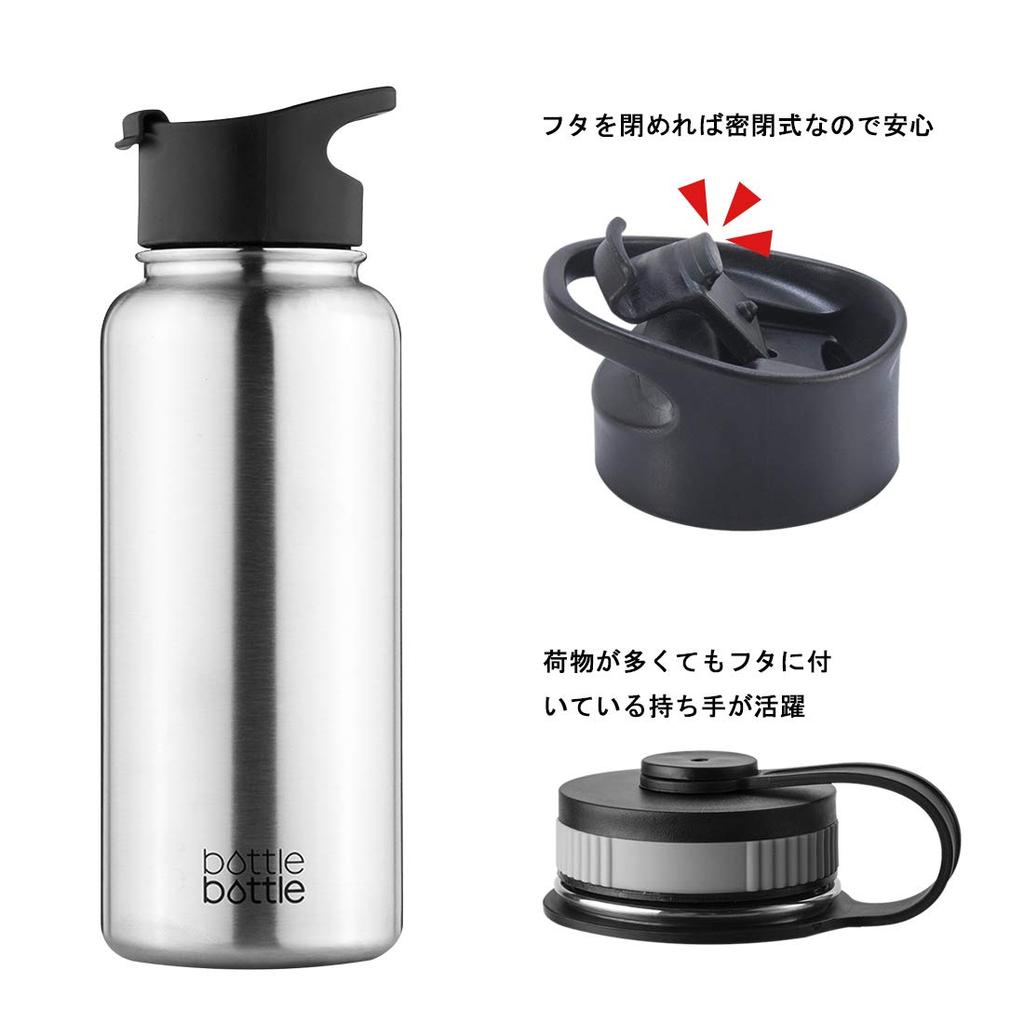 1000ml Stainless Steel Vacuum Insulated Water Bottle with Two Lids, Perfect for Travel, Outdoor Activities, and Sports, Silver
