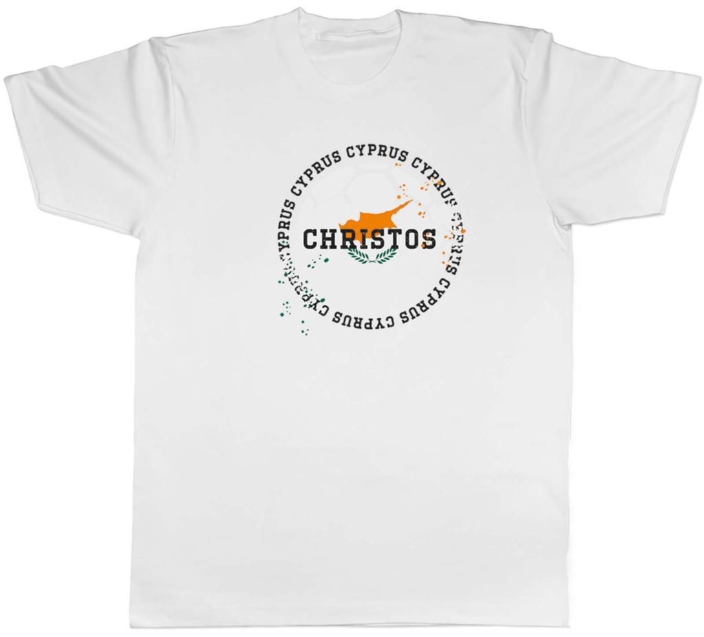 Personalised Cyprus Football Sports Mens Unisex TShirt Tee Gift