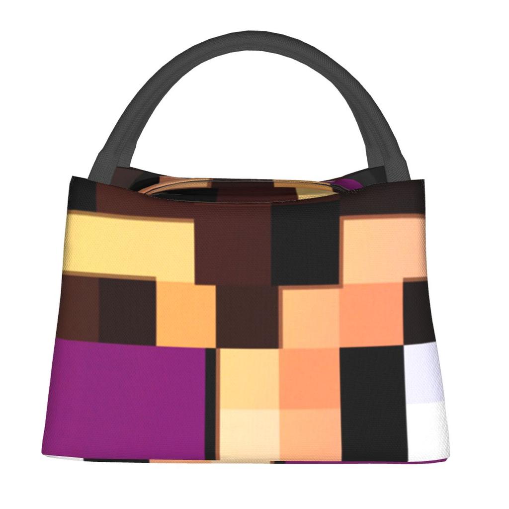 Vegetta Karmaland Isolierte Lunchtasche für Damen Kinder Tragbar Lebensmittelboxen Thermische Brotdose Tragetasche