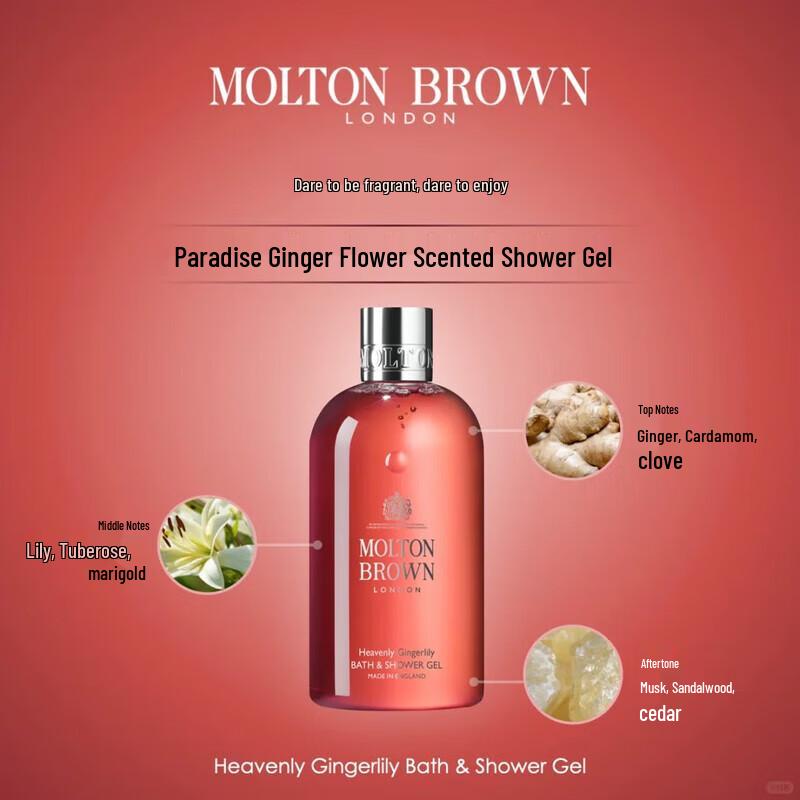 Molton Brown Heavenly Gingerflower Bad- och Duschgel Set