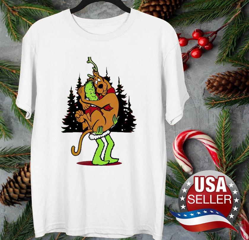 

Grinch and Scooby-doo shaggy grinch funny Christmas shirt AD696 Unisex T-Shirt XXXXL