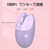 Cute Cat USB Wireless Mouse for Women and Compatible with PCs and Laptops 2.4G Kids, Stylish, Colorful, Quiet, (Purple Cat)