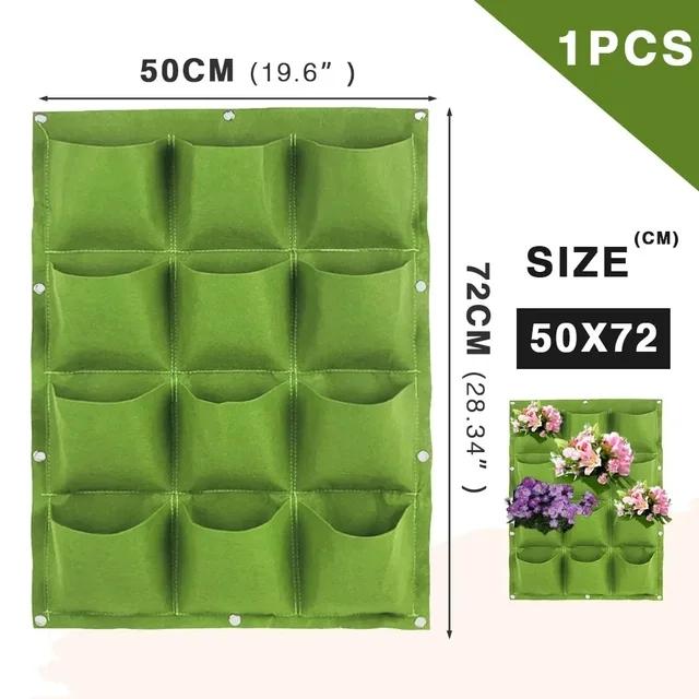 NEU Wandbehangtaschen Pflanztaschen Blumentopf Hausgarten Pflanztasche Garten Pflanzgefäß Vertikal Suculentas Blumentopf Wohnkultur