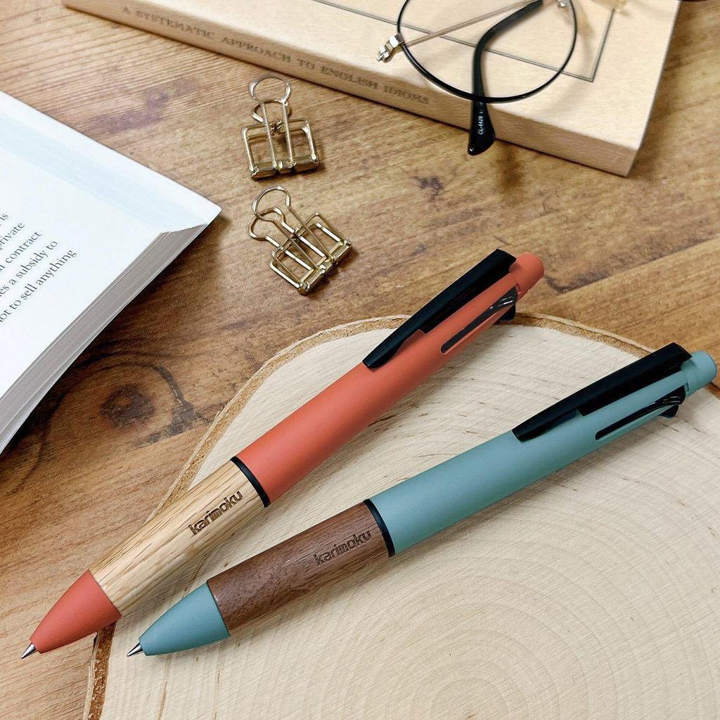Karimoku x Uni Mitsubishi Jetstream 4+1 Begränsad Upplaga Trä Multi-penna