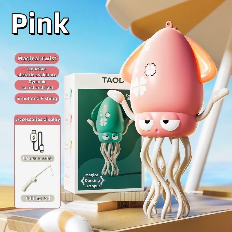 

Детская танцующая осьминог электрическая ползающая игрушка со светодиодной подсветкой, музыкой, автоматическим объездом, музыкальный танцующий робот, интеллектуальный подарок