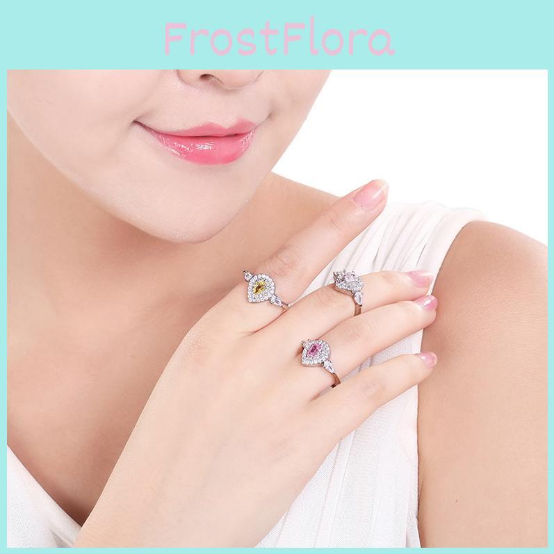 Exquisite Pink Diamond Teardrop Wedding Ring For Women With Timeless Appeal