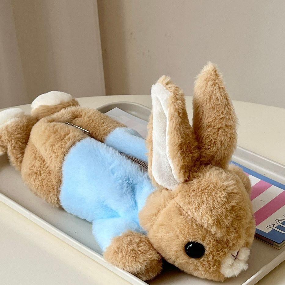 

Peter Rabbit Plush Pencil Case With Soft Faux Fur For Kids And Teens Storage