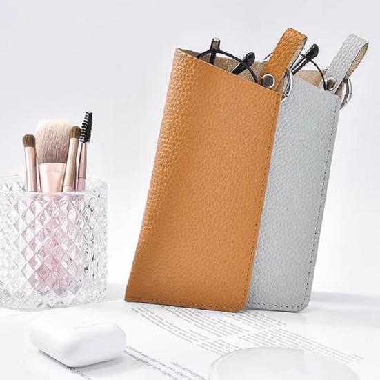 Eyeglass Case Sunglasses Storage Bag Waterproof Wear Resistant Solid Color