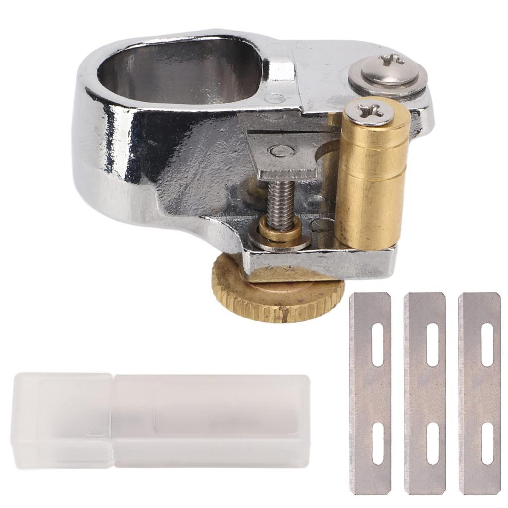 Akozon Leather Lace Cutter, Ring Type, Fast Cutting, Brass Material, Leather Craft Hand Cutter for DIY Craft Projects, Family Friendly