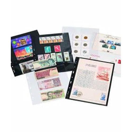 Leuchtturm Grande Plastic Pocket Sheets 5pk (Black) (1S)