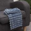 Double Sided Throw Blanket Warm Plush Striped Blankets New Conditioning Quilt