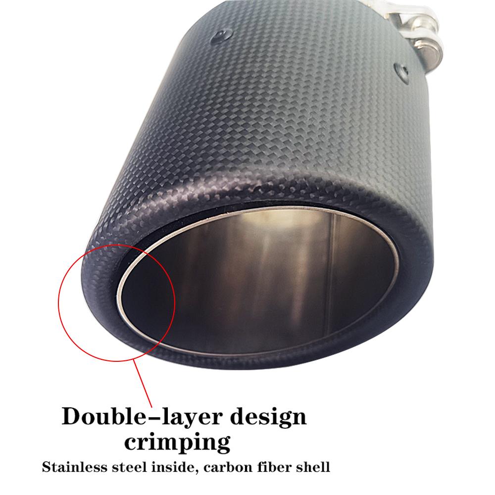 1 Piece SUMSOO Genuine for Mazda CX-5 CX-4 CX-3 Mazda Axela Mazda ATENZA Exhaust Pipe Modified Decorative Carbon Fiber Tail Tips