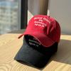 Spring and Summer New Versatile Baseball Cap for Both Men and Women, Sun-protective Soft-top Lettered Cap, Large Size, Face-slimming Sun Hat